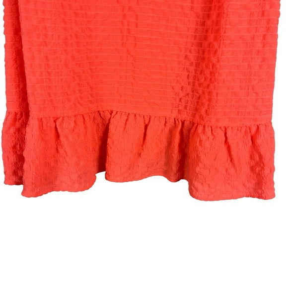 LILLY PULITZER Bright Coral Pink Camisole Tank Top Sunray Seersucker Size Medium - Picture 5 of 9